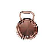 3 PCS Bottle Opener Folding Metal Mobile Phone Bracket Ring Buckle Bracket Car Magnets Live Desktop Bracket(Rose Gold)