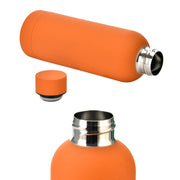 Stainless Steel Outdoor Matte Water Bottle Portable Sports Water Cup Rubber Paint Insulation Cup(Gray Green)