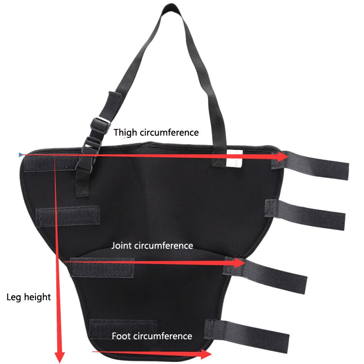 HJ19 Pet Surgery Rehabilitation Back Leg Protector Walking Aids, Size: M(Black Left Back Leg) - Pet Care by PMC TechLife | Online Shopping South Africa | PMC TechLife