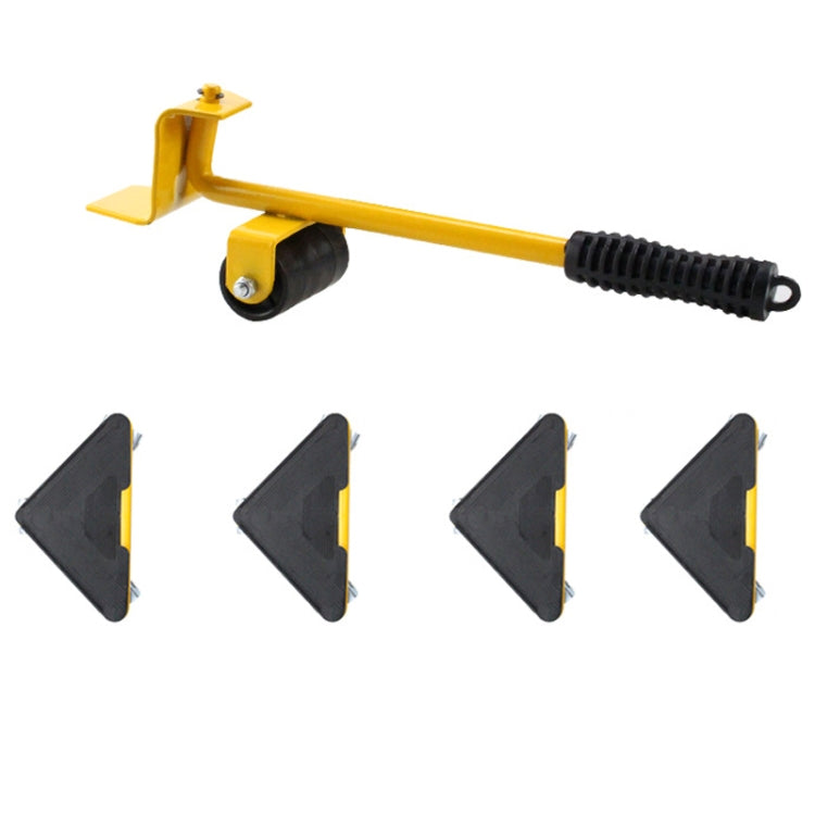 CY-0102 5 in 1 Household Moving Bed Heavy Object Moving Pulley Furniture Shifter Multifunctional Carrier, Model: Yellow (300KG) - Moving tools by PMC TechLife | Online Shopping South Africa | PMC TechLife