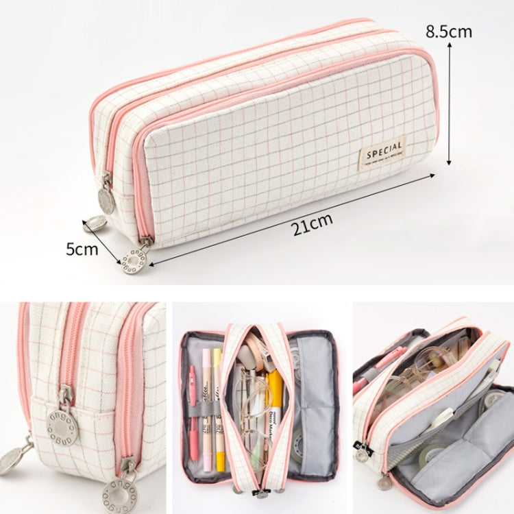 Angoo Double-Open Multi-Layer Stationery Pencil Case Multifunctional Cosmetic Bag(Ink Painting) - Pen Holder by Angpoo | Online Shopping South Africa | PMC Jewellery | Buy Now Pay Later Mobicred