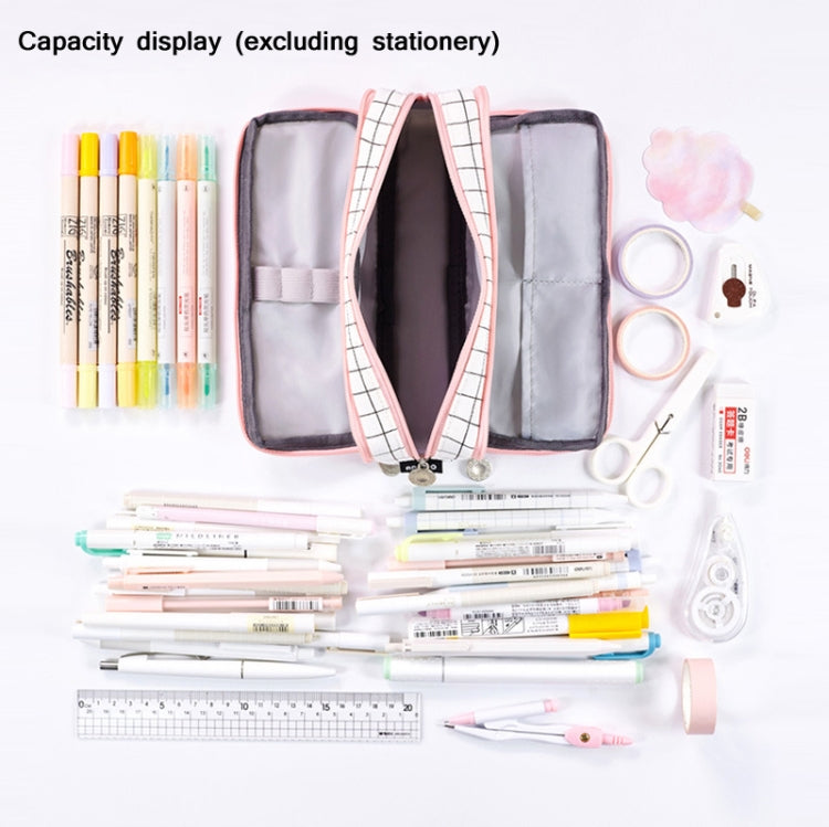 Angoo Double-Open Multi-Layer Stationery Pencil Case Multifunctional Cosmetic Bag(Ink Painting) - Pen Holder by Angpoo | Online Shopping South Africa | PMC Jewellery | Buy Now Pay Later Mobicred
