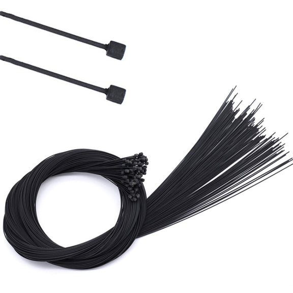 4 PCS TRLREQ Mountain Road Bicycle Teflon Internal Line Balance Car Core, Specification: Universal Rear Shift 2.1m(Black)