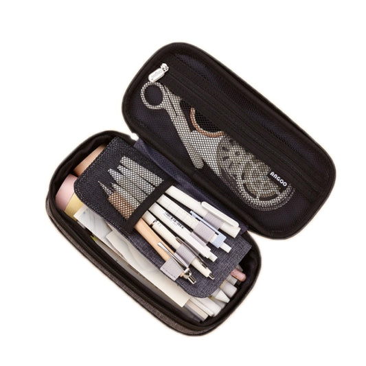 Angoo Cotton And Linen Large Capacity Pencil Stationery Bag(480 Ink Printing) - Pen Holder by Angoo | Online Shopping South Africa | PMC Jewellery | Buy Now Pay Later Mobicred