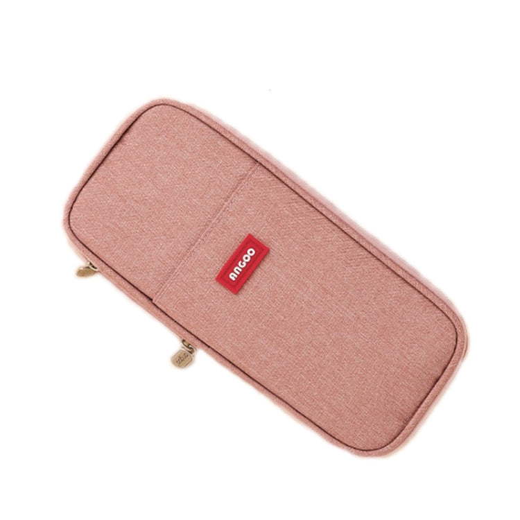 Angoo Cotton And Linen Large Capacity Pencil Stationery Bag(876 Dark Pink) - free shipping - PMC Jewellery - Order now!