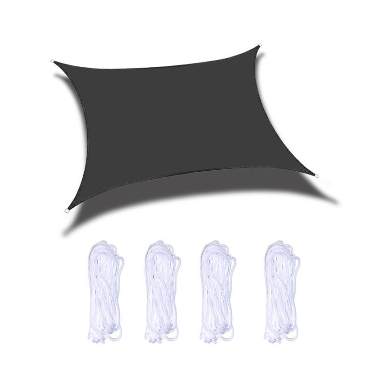 Outdoor Garden Sunshade Sail Waterproof Anti-UV Canopy, Size: 3m x 5m(Black) - Tents & Accessories by PMC TechLife | Online Shopping South Africa | PMC TechLife