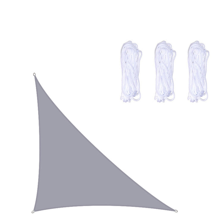 Triangle Outdoor Garden Sunshade Sail Waterproof Anti-UV Canopy, Size: 4m x 4m x 5.7m(Grey) - Tents & Accessories by PMC TechLife | Online Shopping South Africa | PMC TechLife | Buy Now Pay Later Mobicred