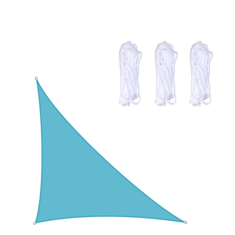 Triangle Outdoor Garden Sunshade Sail Waterproof Anti-UV Canopy, Size: 5m x 5m x 7.1m(Lake Blue) - Tents & Accessories by PMC TechLife | Online Shopping South Africa | PMC TechLife