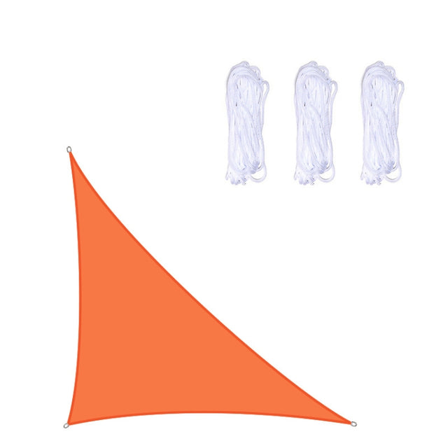 Triangle Outdoor Garden Sunshade Sail Water-resistant Anti-UV Canopy, Size: 5m x 5m x 7.1m(Orange)