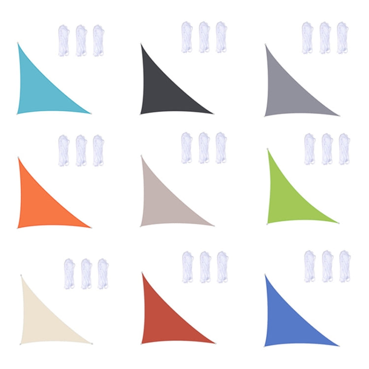 Triangle Outdoor Garden Sunshade Sail Waterproof Anti-UV Canopy, Size: 5m x 5m x 7.1m(Orange) - Tents & Accessories by PMC TechLife | Online Shopping South Africa | PMC TechLife
