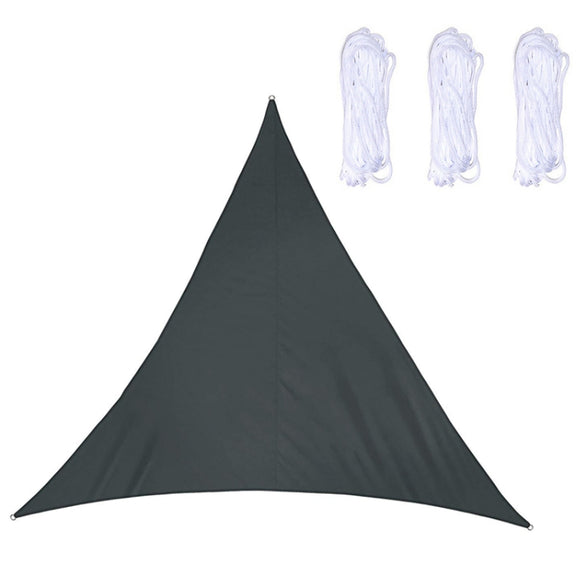 Triangle Outdoor Garden Sunshade Sail Water-resistant Anti-UV Canopy, Size: 2m x 2m x 2m(Black)