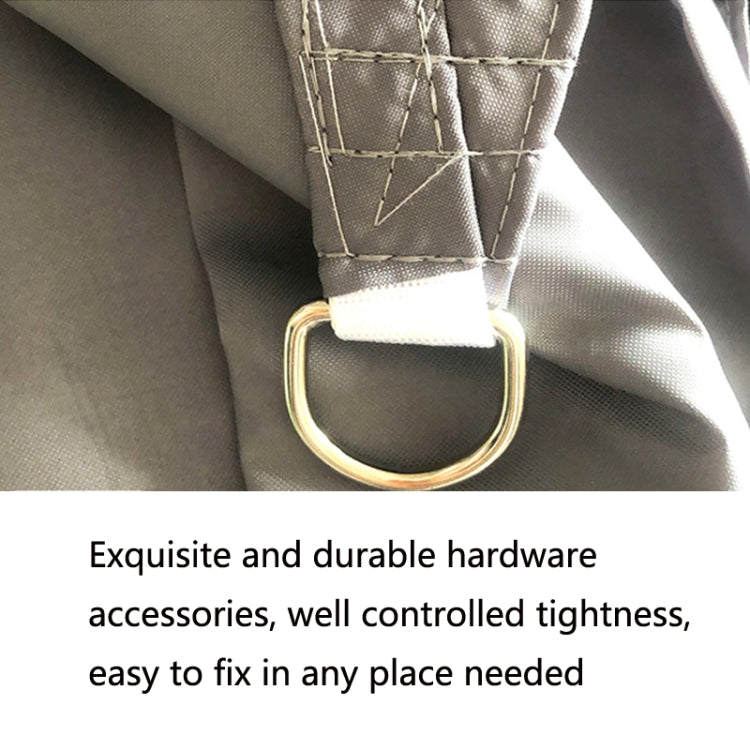 Triangle Outdoor Garden Sunshade Sail Waterproof Anti-UV Canopy, Size: 2.4m x 2.4m x 2.4m(Beige) - Tents & Accessories by PMC TechLife | Online Shopping South Africa | PMC TechLife