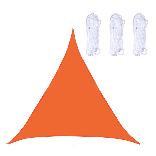 Triangle Outdoor Garden Sunshade Sail Water-resistant Anti-UV Canopy, Size: 4m x 4m x 4m(Orange)