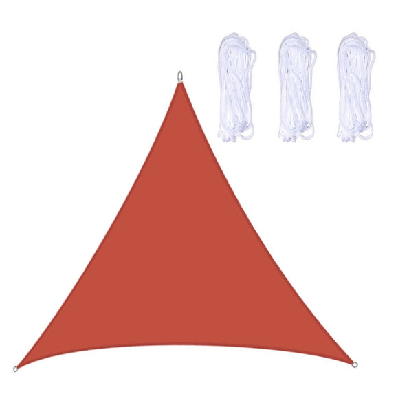 Triangle Outdoor Garden Sunshade Sail Water-resistant Anti-UV Canopy, Size: 6m x 6m x 6m(Red)