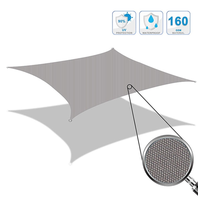 Triangle Outdoor Garden Sunshade Sail Waterproof Anti-UV Canopy, Size: 6m x 6m x 6m(Lake Blue) - Tents & Accessories by PMC TechLife | Online Shopping South Africa | PMC TechLife
