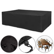Outdoor Oxford Cloth Furniture Cover Garden Dustproof Water-resistant And UV-Proof Table And Chair Protective Cover, Size: 90x90x40cm(Black)