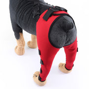 Pet Dog Leg Knee Guard Surgery Injury Protective Cover, Size: XS(Red)