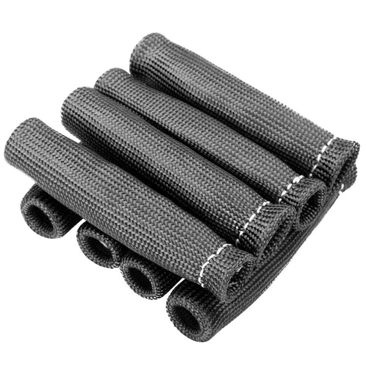 8 PCS / Set High-Temperature Car Spark Plug Protective Cover Spark Plug Heat Shield(Black) - Sound & Heat Insulation Cotton by PMC TechLife | Online Shopping South Africa | PMC TechLife