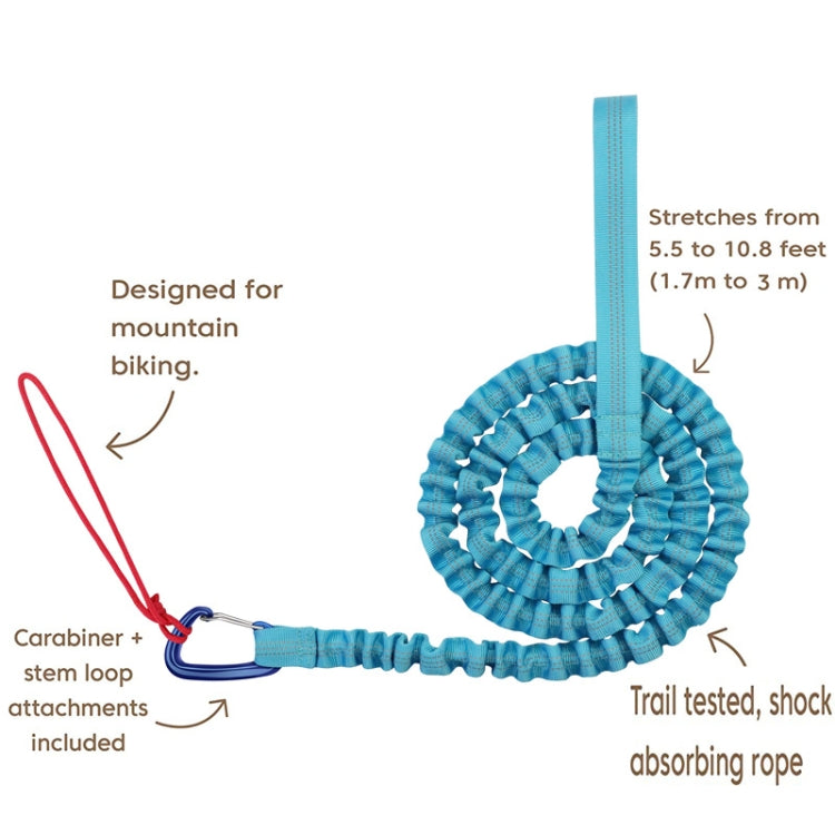 ZXCQYS-L Bicycle Tow Rope Mountain Bike Parent-Child Pull Rope Portable Tow Rope(Red)