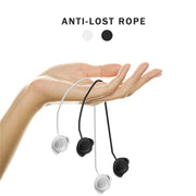 3 PCS Bluetooth Headphone Sports Silicone Anti-Lost Rope For Samsung GALAXLBuds 1 / 2(Black)