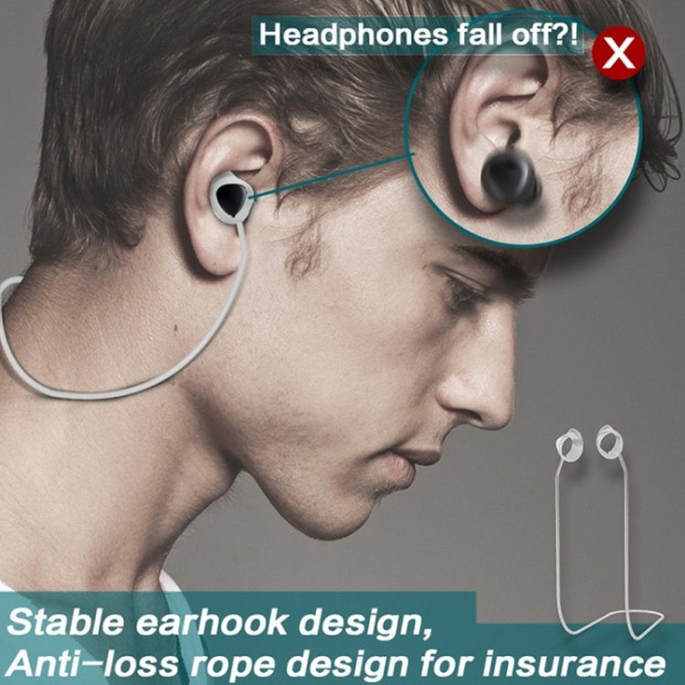 3 PCS Bluetooth Headphone Sports Silicone Anti-Lost Rope For Samsung GALAXLBuds 1 / 2(Black)