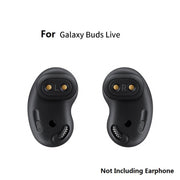 2 Sets Bluetooth Earphone Silicone Earplug Caps For Samsung Galaxy Buds Live(White-2 Pairs)