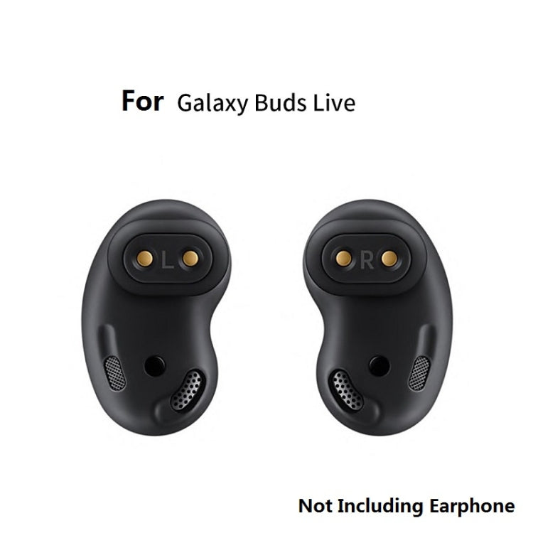 2 Sets Bluetooth Earphone Silicone Earplug Caps For Samsung Galaxy Buds Live(White-2 Pairs)