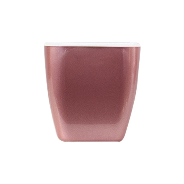 Imitation Metal Colorful Water Storage Plastic Flowerpot, Size: G109 Medium Pot(Square Rose Gold)