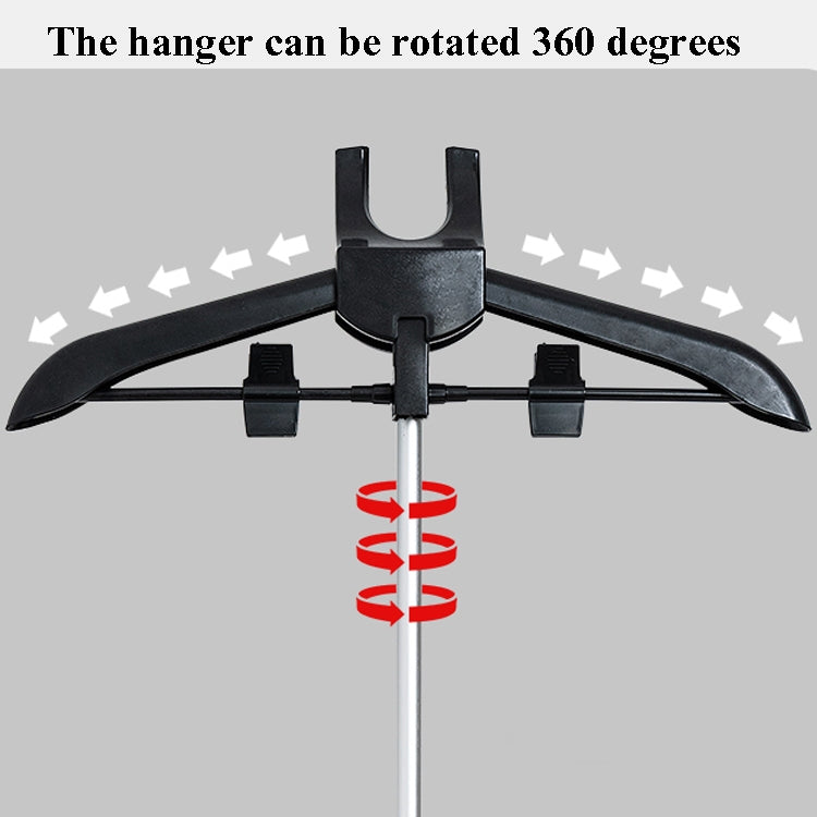 1.6m 3 in 1 Hanging Ironing Bracket Hanger Telescopic Metal Rod Mount(Black Hanger) - Garment Steamer by PMC TechLife | Online Shopping South Africa | PMC TechLife