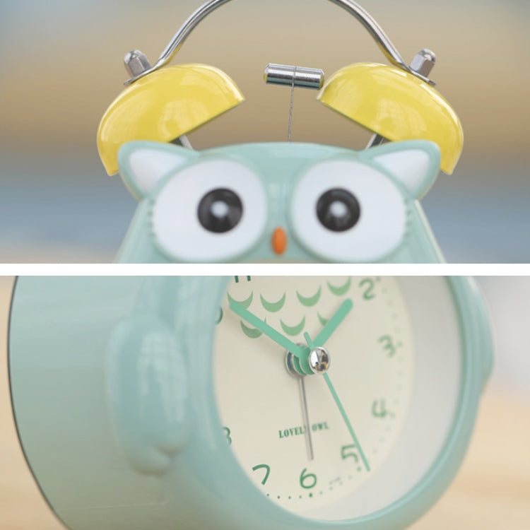 3 Inch Children Cartoon Owl Luminous Silent Bedside Snooze Small Alarm Clock(Gray) - Alarm Clocks by PMC TechLife | Online Shopping South Africa | PMC TechLife