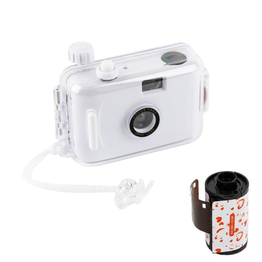 Cute Retro Film Waterproof Shockproof Camera With Disposable Film(All White Shell) - free shipping - PMC Jewellery - Order now!