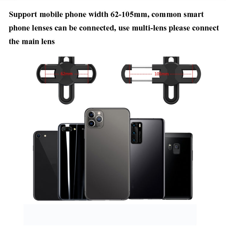 Eyeskey Telescope Phone Holder Camera Holder Telescope Universal Astronomical Mirror Phone Clip, Shape: CM-8M / S(Black) - Accessories by Eyeskey | Online Shopping South Africa | PMC TechLife | Buy Now Pay Later Mobicred