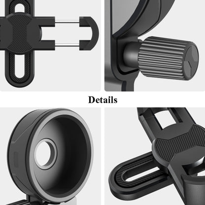 Eyeskey Telescope Phone Holder Camera Holder Telescope Universal Astronomical Mirror Phone Clip, Shape: CM-8M / S(Black) - Accessories by Eyeskey | Online Shopping South Africa | PMC Jewellery | Buy Now Pay Later Mobicred