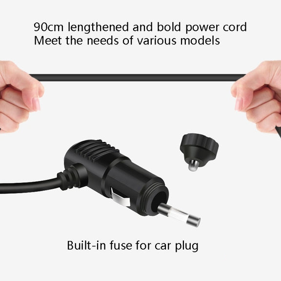 F558 With USB Mobile Phone Charging Car Fan 12/24V Car Truck Double Shaking Head Fan(Double Head 12V)