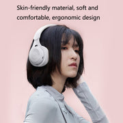 M6 Wireless Bluetooth Headset Folding Gaming Stereo Headset With Mic(Pink)