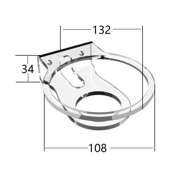 JP02Y Wall-Mounted / Desktop Acrylic Bracket For Apple HomePod Mini(White) - Speaker Bracket by PMC TechLife | Online Shopping South Africa | PMC TechLife