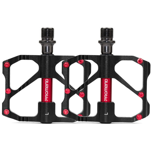 1 Pair PROMEND Mountain Bike Road Bike Bicycle Aluminum Pedals(PD-R87 Black) - free shipping - PMC Jewellery - Order now!