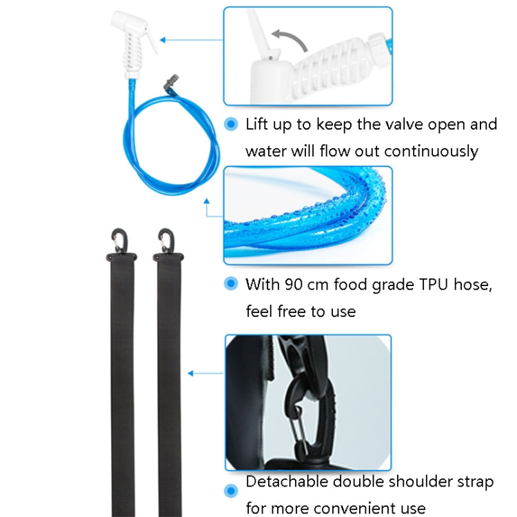 AFISHTOUR FW2078 12L Outdoor Bath Water Storage Bag Portable Camping Bath Bag, Colour: Spherical Air Pump
