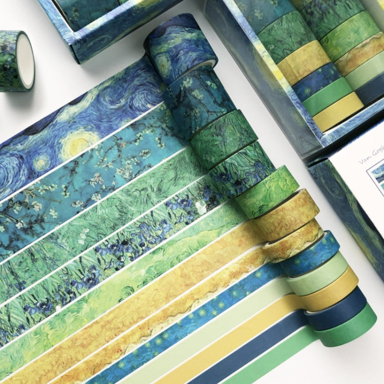 Antique And Paper Tape Hand Account DIY Decoration Material, Colour: Van Gogh Impression - Tape & Solid glue by PMC TechLife | Online Shopping South Africa | PMC TechLife