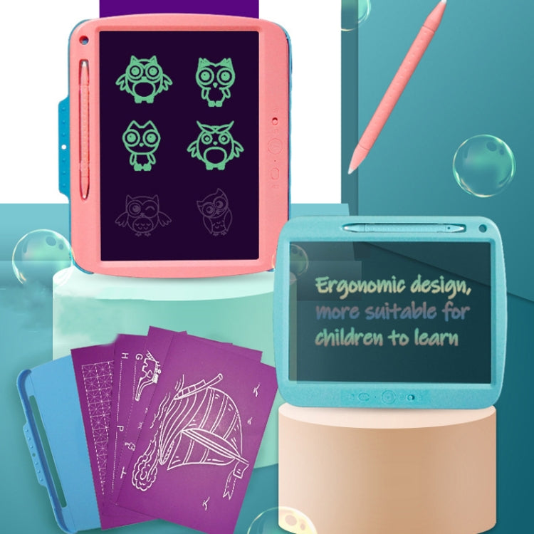 9 Inch Charging LCD Copy Writing Panel Transparent Electronic Writing Board, Specification: Monochrome Lines (Pink) - free shipping - PMC TechLife - Order now!