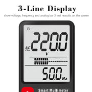BSIDE ADMS9 Large-Screen Display Intelligent Automatic No Gear Shifting Ultra-Thin Digital Multimeter(Ordinary Screen)