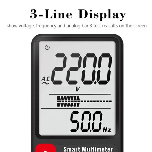 BSIDE ADMS9 Large-Screen Display Intelligent Automatic No Gear Shifting Ultra-Thin Digital Multimeter(Ordinary Screen)