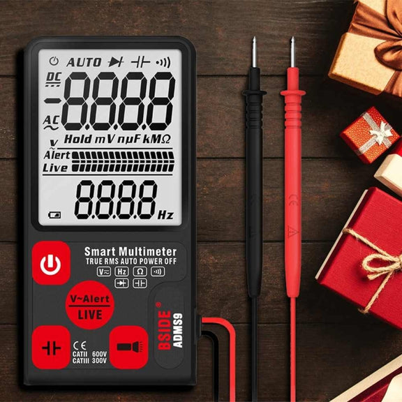 BSIDE ADMS9 Large-Screen Display Intelligent Automatic No Gear Shifting Ultra-Thin Digital Multimeter(Ordinary Screen)