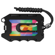 ZEEKER Metal Card Holder RFID Multifunctional EDC Wallet Large Capacity Minimalist Card Holder With Bottle Opener Function, Colour: Black Brushed