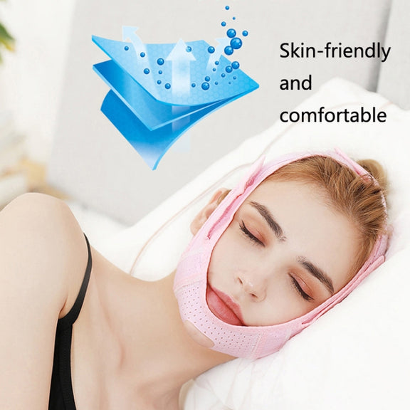 V Face Sleep Bandage Facial Firming Lifting Mask(072 Pink)