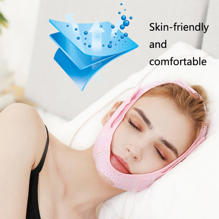 V Face Sleep Bandage Facial Firming Lifting Mask(072 Pink)