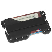 JK02 Metal Card Holder RFID Anti-Theft  Leather Wallet EDC Multifunctional Stainless Steel Aluminum Alloy Card Holder(Black)