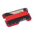 JK02 Metal Card Holder RFID Anti-Theft  Leather Wallet EDC Multifunctional Stainless Steel Aluminum Alloy Card Holder(Red + Black  + Red) - free shipping - PMC TechLife - Order now!