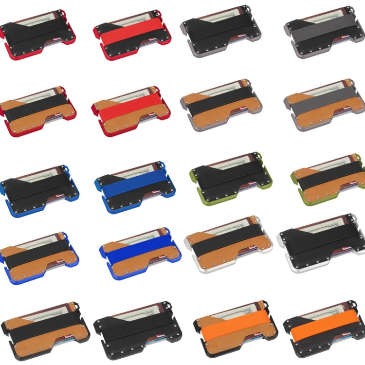 JK02 Metal Card Holder RFID Anti-Theft  Leather Wallet EDC Multifunctional Stainless Steel Aluminum Alloy Card Holder(Black) - free shipping - PMC TechLife - Order now!