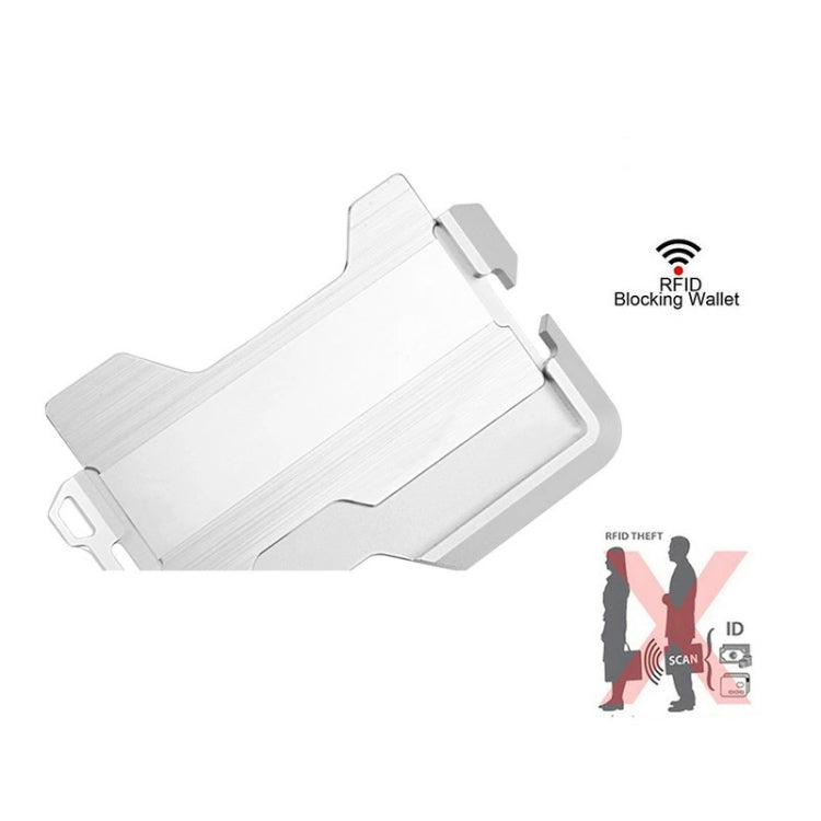 JK02 Metal Card Holder RFID Anti-Theft  Leather Wallet EDC Multifunctional Stainless Steel Aluminum Alloy Card Holder(Gray + Black  + Orange) - Antimagnetic RFID Package by PMC TechLife | Online Shopping South Africa | PMC TechLife | Buy Now Pay Later Mobicred